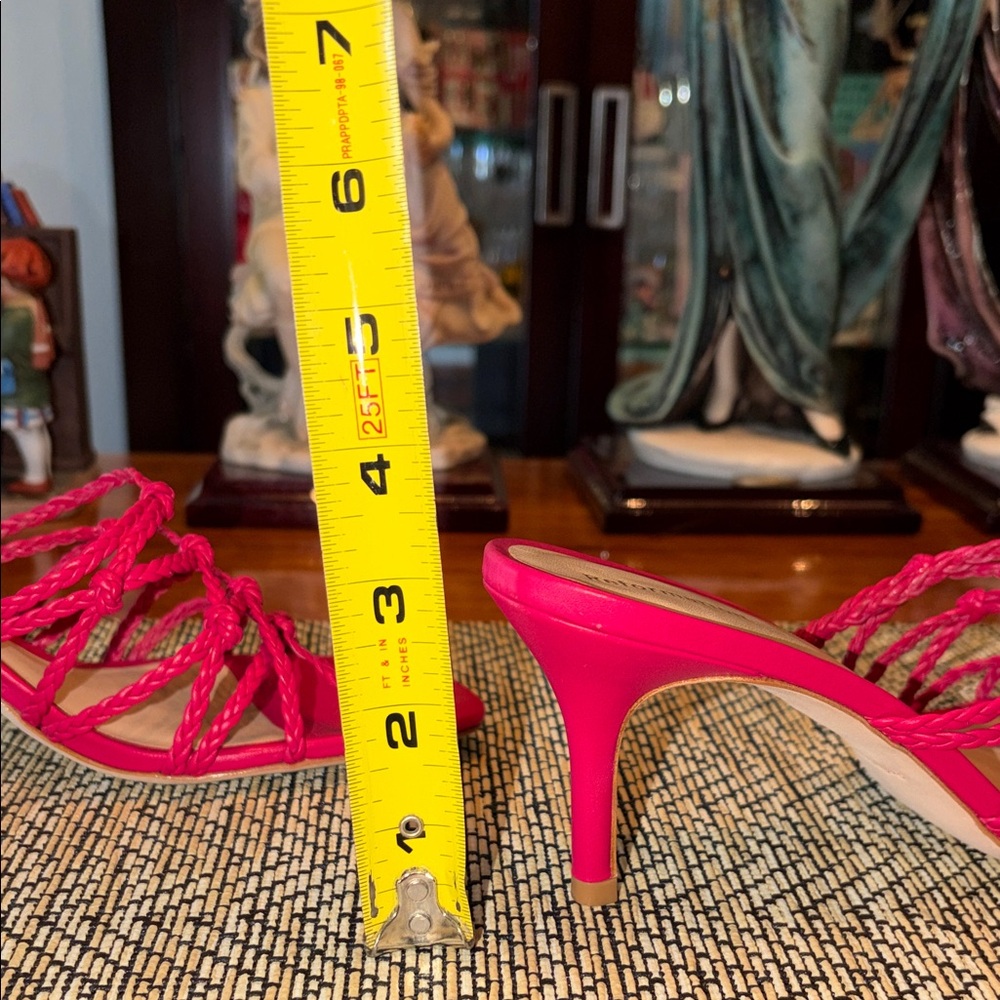 Reformation Strappy Hot Pink Sandals - Picture 8 of 10